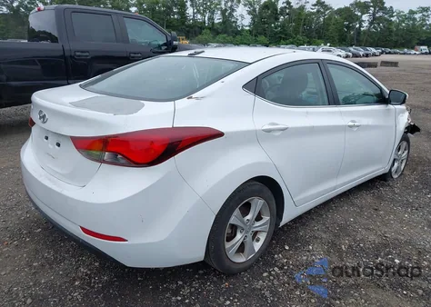 2016 Hyundai Elantra Value Edition из США, поврежденный, VIN 5NPDH4AE7GH767336